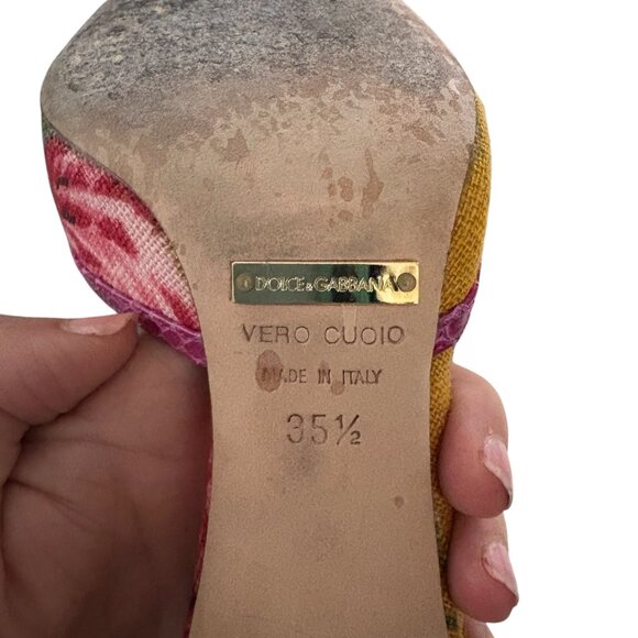 Dolce & Gabbana Floral Heels size 5.5 - Picture 8 of 8